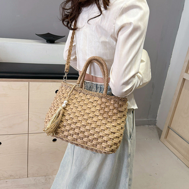 Women's Cross-body Woven Bag