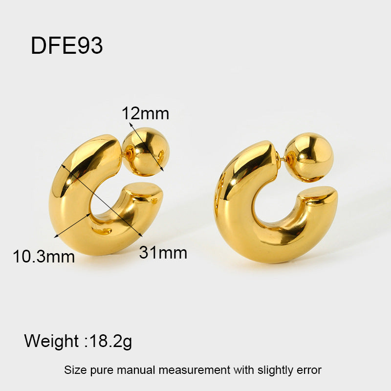 Women's Fashion Stainless Steel Earrings