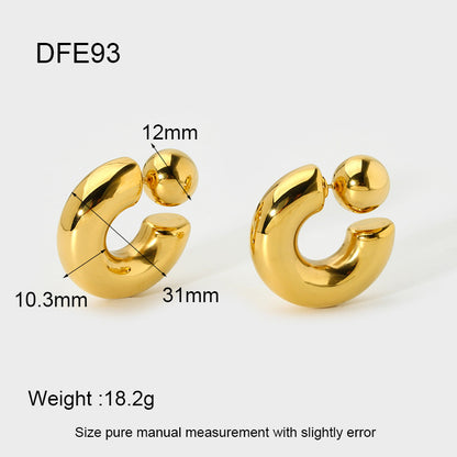 Women's Fashion Stainless Steel Earrings