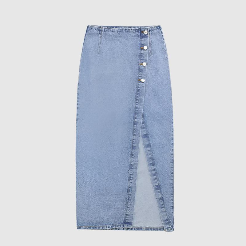 Women's Short Denim Jacket or Mid-length Denim Skirt