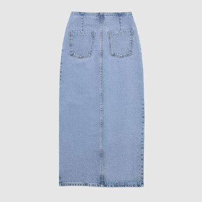 Women's Short Denim Jacket or Mid-length Denim Skirt