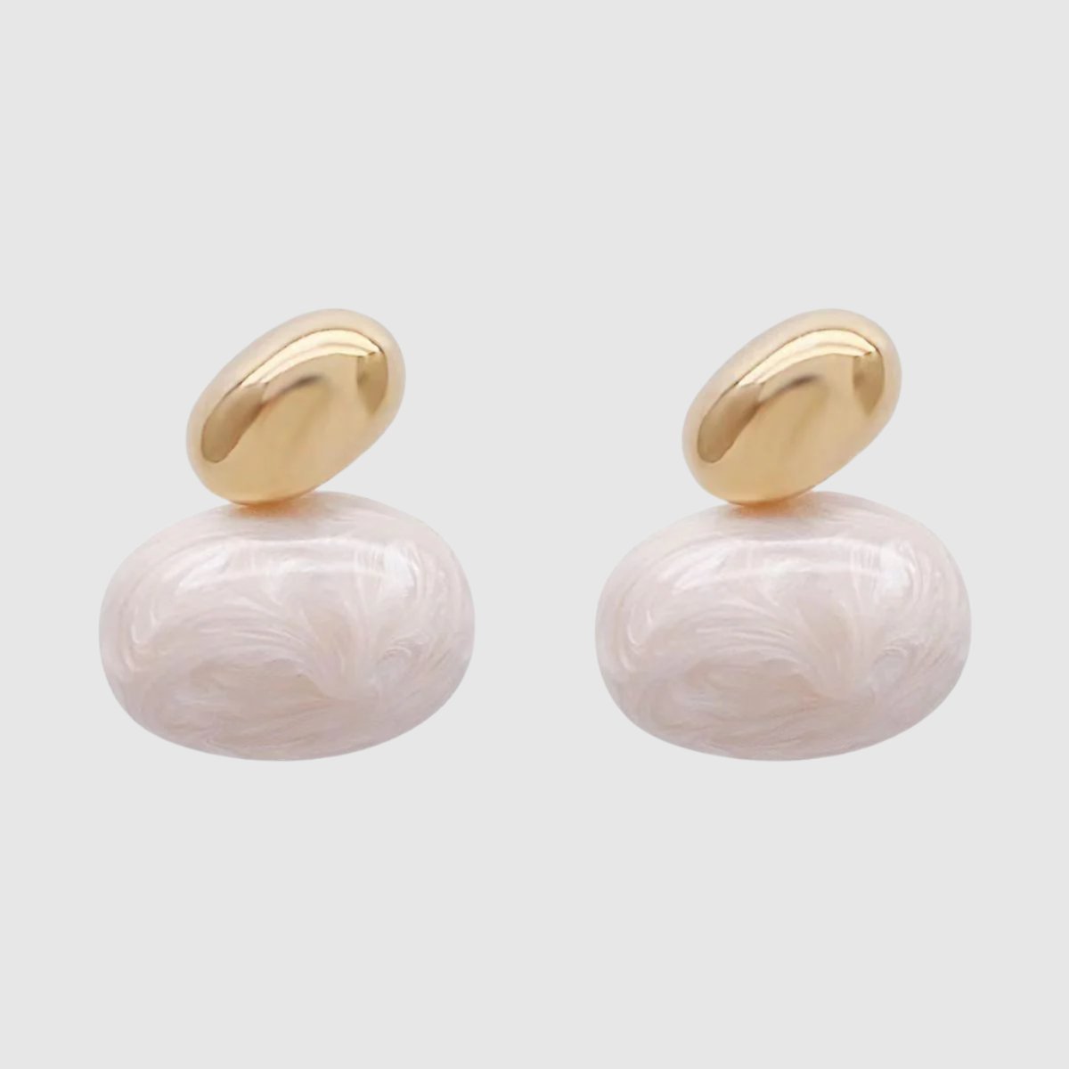 Women's Retro Luxury Glazed Oval Earrings