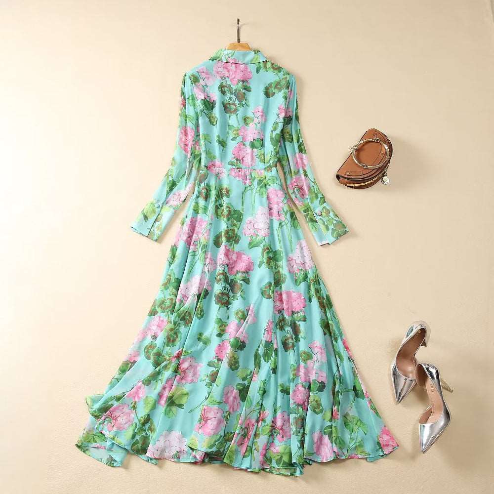 Women's Romantic Long Shirt Dress