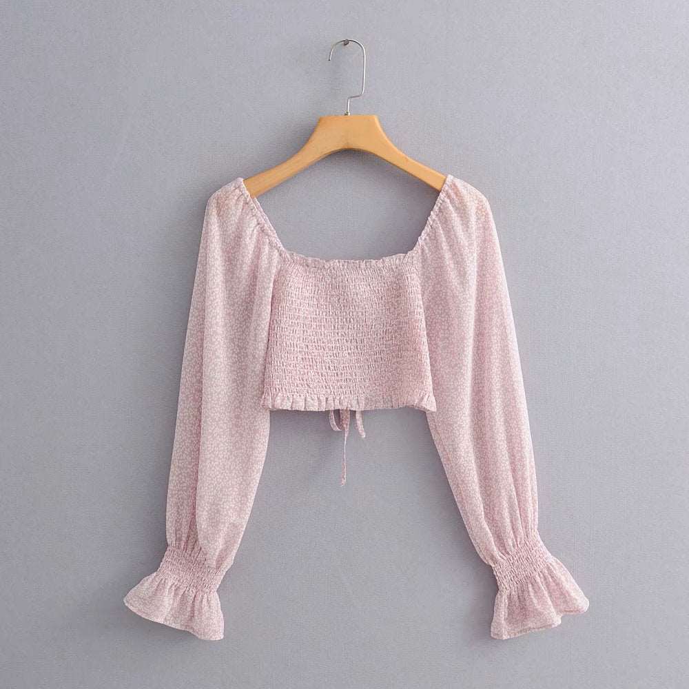 Women's Romantic Style Crop-Top