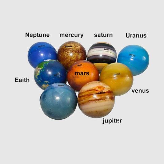 Weiche Hüpfbälle aus Schaumstoff mit acht Planeten