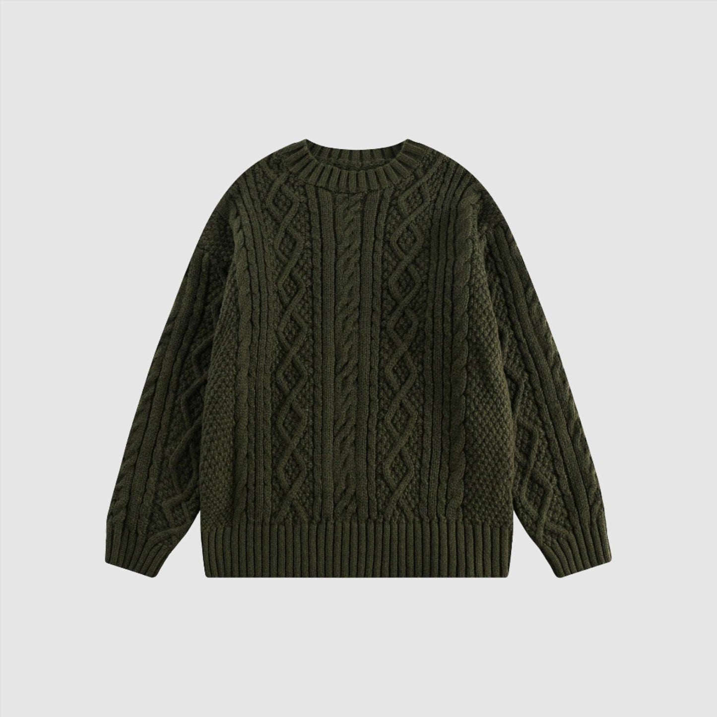 Unisex Retro Twist Knitted Couple Sweater