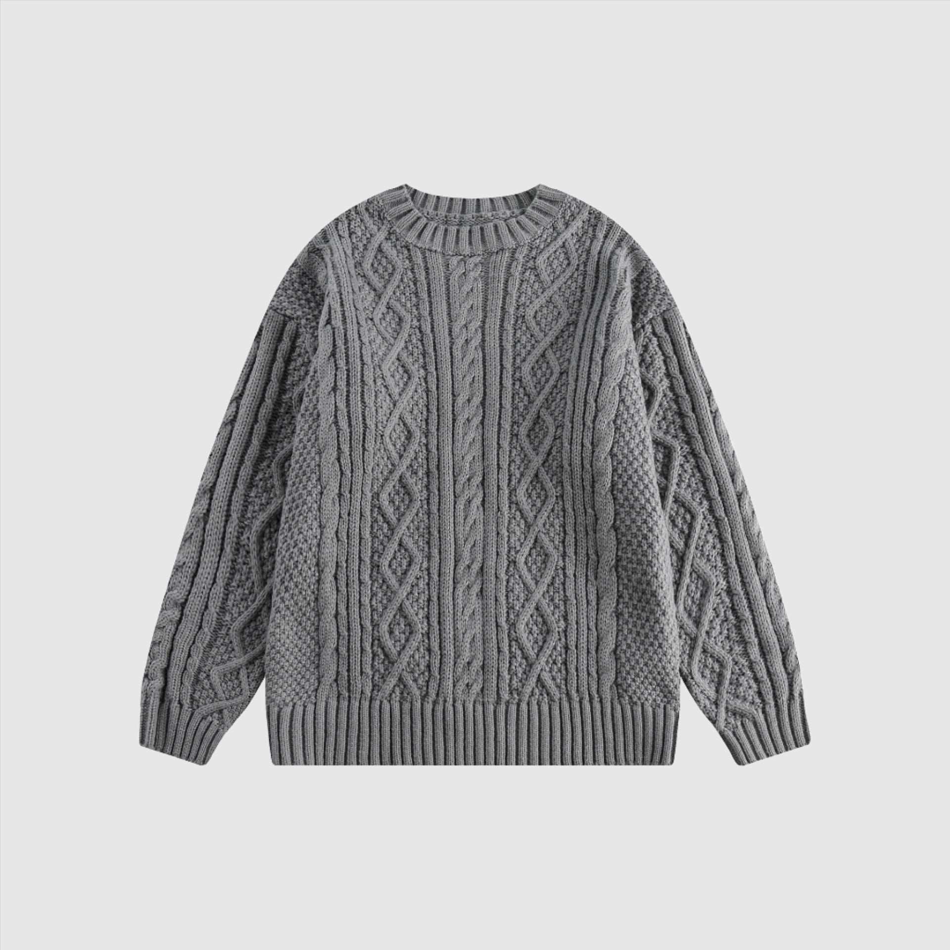 Unisex Retro Twist Knitted Couple Sweater