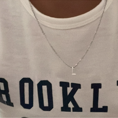 Simple and Elegant Stainless Steel Letter Necklace