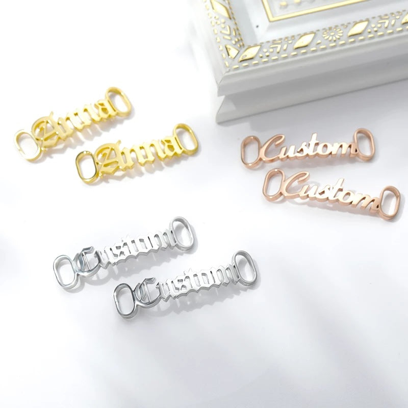 Personalized Shoes Stainless Steel Name Buckle