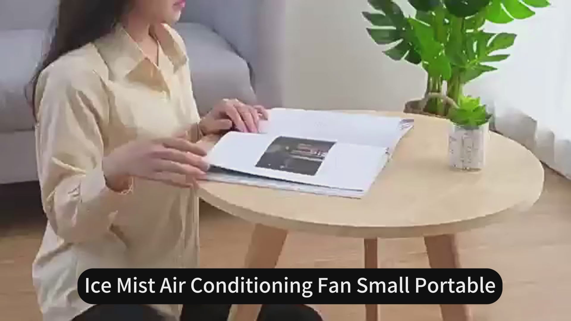 Small Portable Ice Mist Air Conditioning Fan