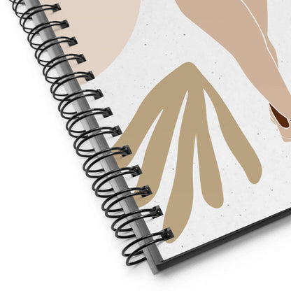 Minimalist Woman Silhouette Spiral Notebook, 140 pages