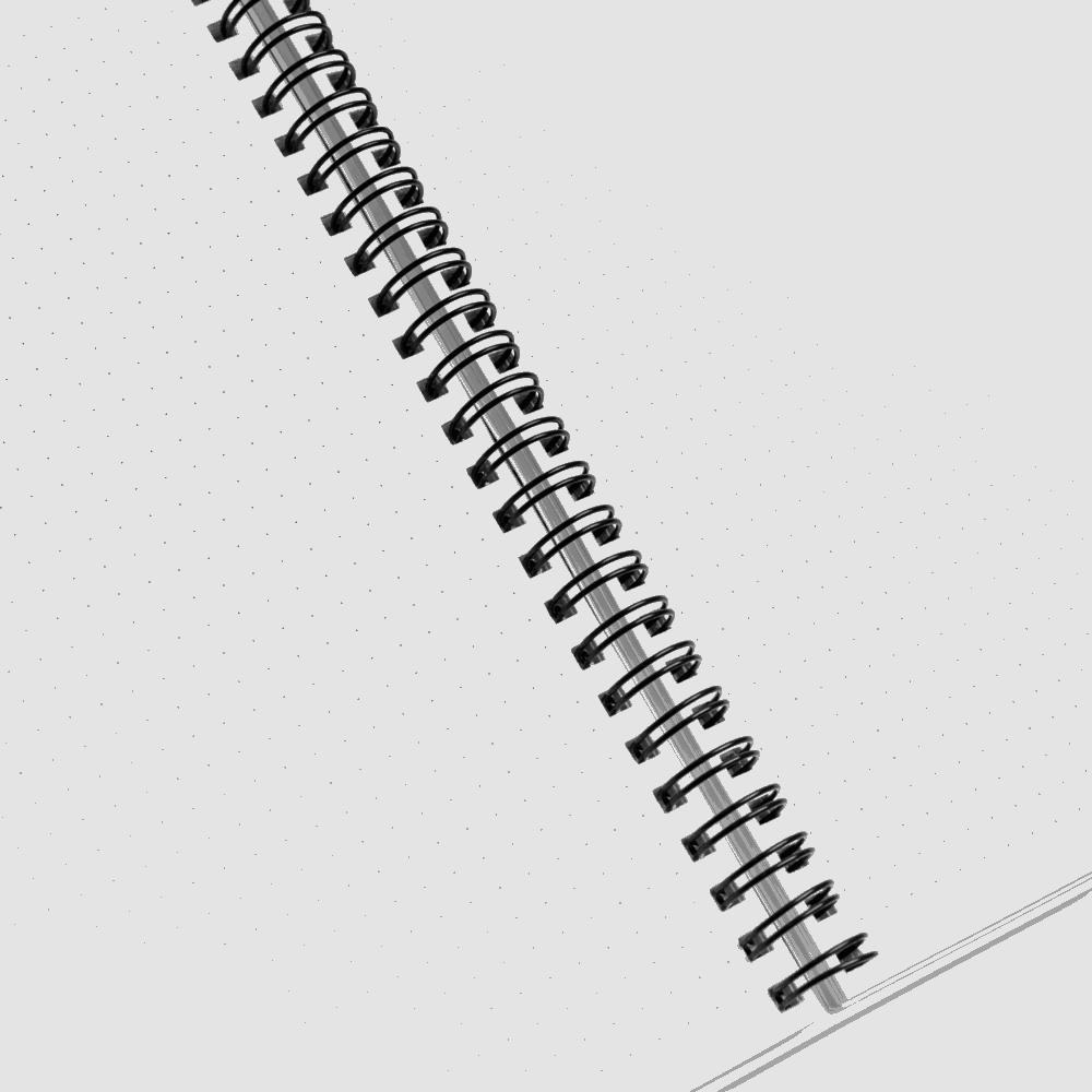 Minimalist Spiral Notebook, 140 pages