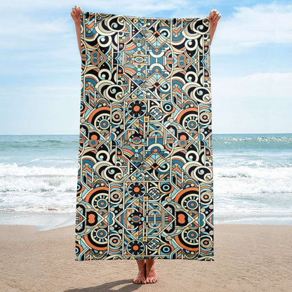 Abstract Print Beach Towel
