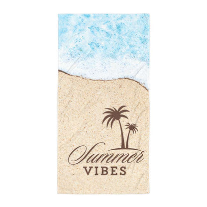 Summer Vibes Print Beach Towel